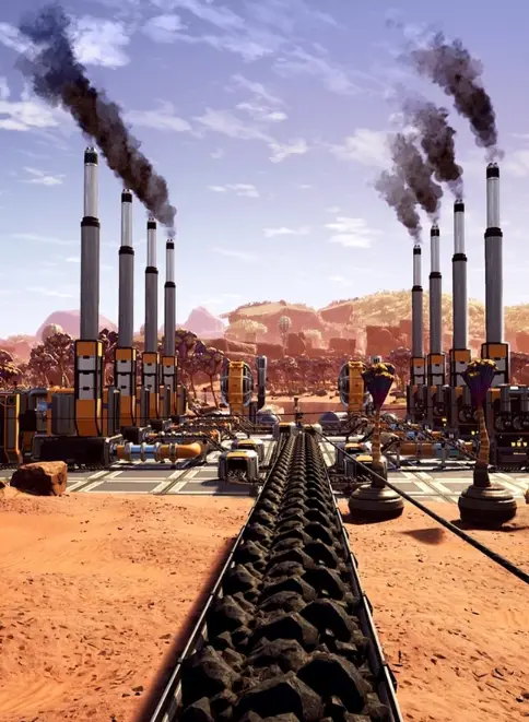 Satisfactory factory with coal on belt